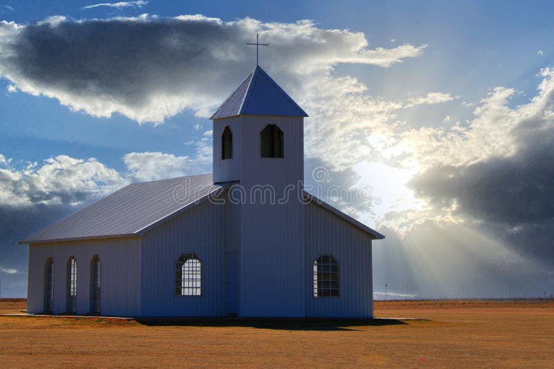 Heavenly sky sunbeams church chapel rural worship pray religious spiritual god hope peace jesus christian christ holy place