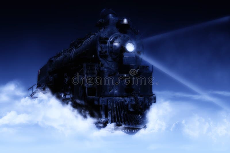 Train to heaven stock illustration. Illustration of heaven 4016730