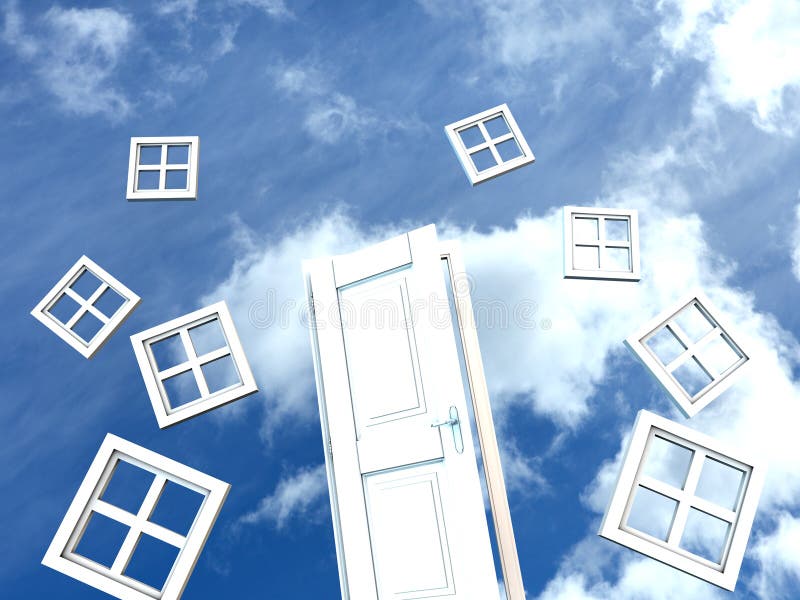 Heavens Door royalty free illustration Heavens Door royalty free illustration