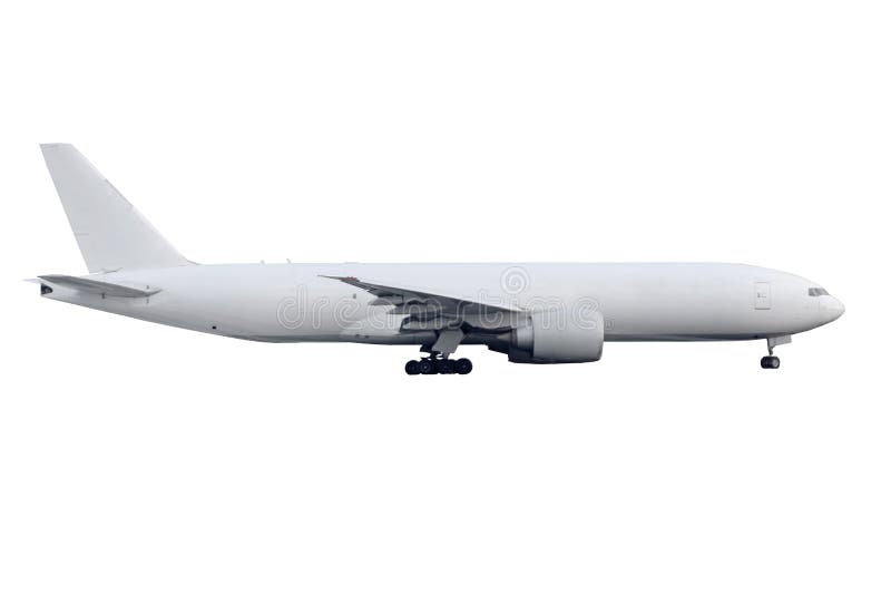 Heavy Cargo Plane Isolated on White Background Stock Image - Image of  passenger, liner: 172252357