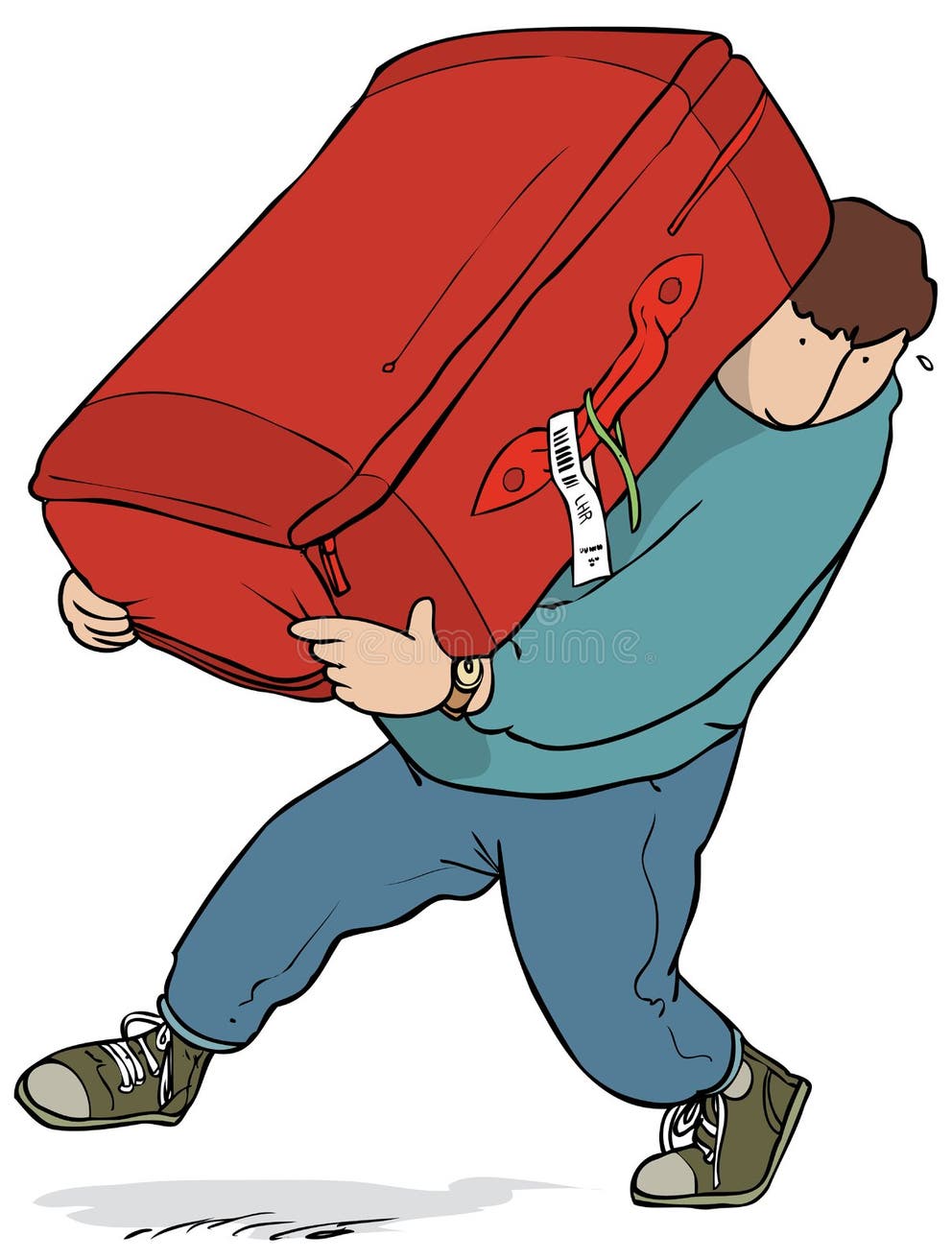 Heavy picture. Тяжелая ноша иллюстрация. Человек несет чемодан. Человек несет тяжелый чемодан. Тащить чемодан.