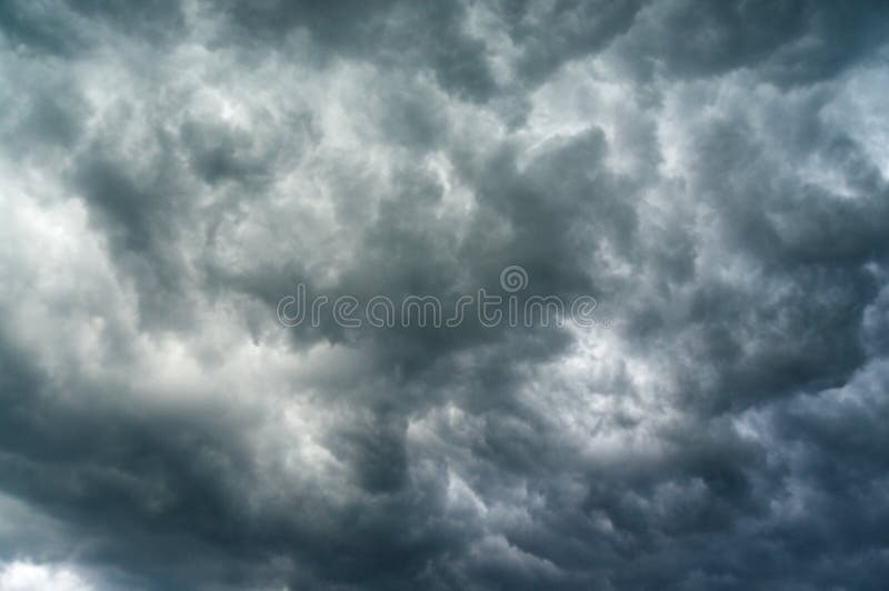 Heavy clouds royalty free stock photos