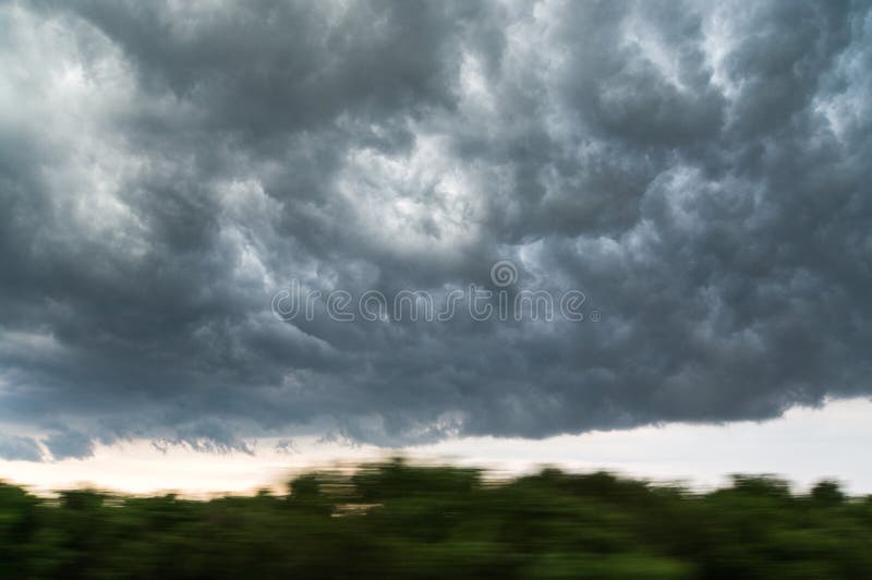 Heavy clouds stock image