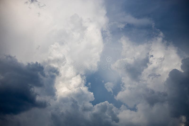 Heavy clouds - stormy weather sky background stock photos