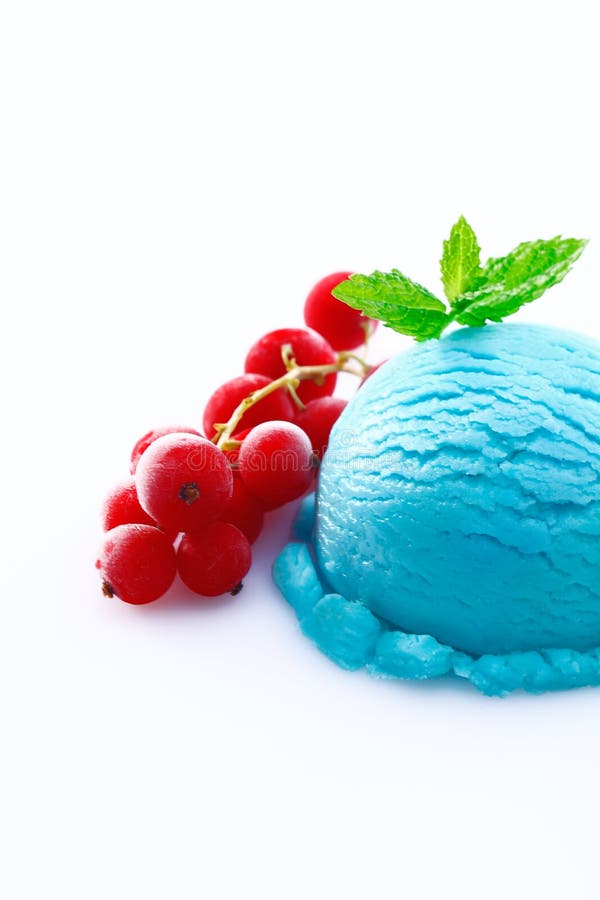 Heavy Colored Blue Cyan Icecream Ball Stock Image Image of delicious