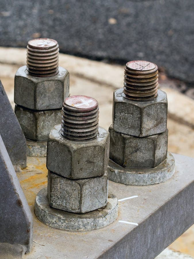 Heavy Construction Bolts stock image. Image of traditional 62954909