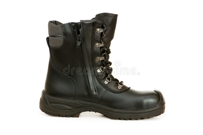 Heavy duty boots isolated stock photo. Image of duty, waterproof - 7686584