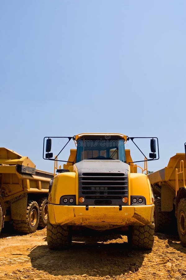 Heavy duty construction truck stock photos