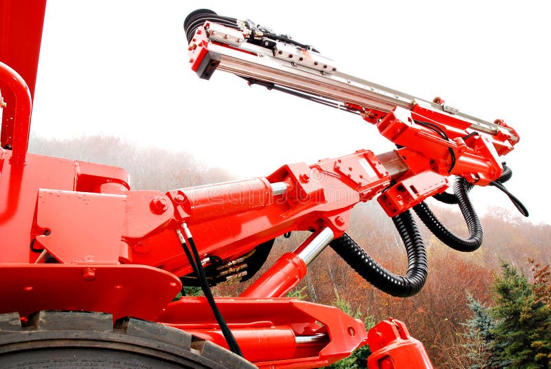 Heavy duty mine drill royalty free stock image