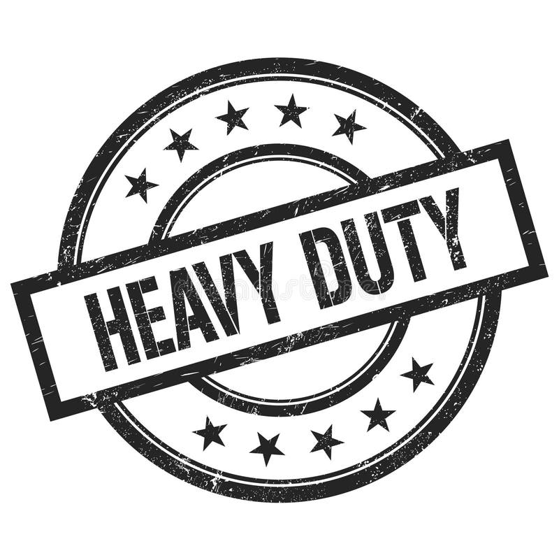 Heavy duty rubber stamp Royalty Free Vector Image