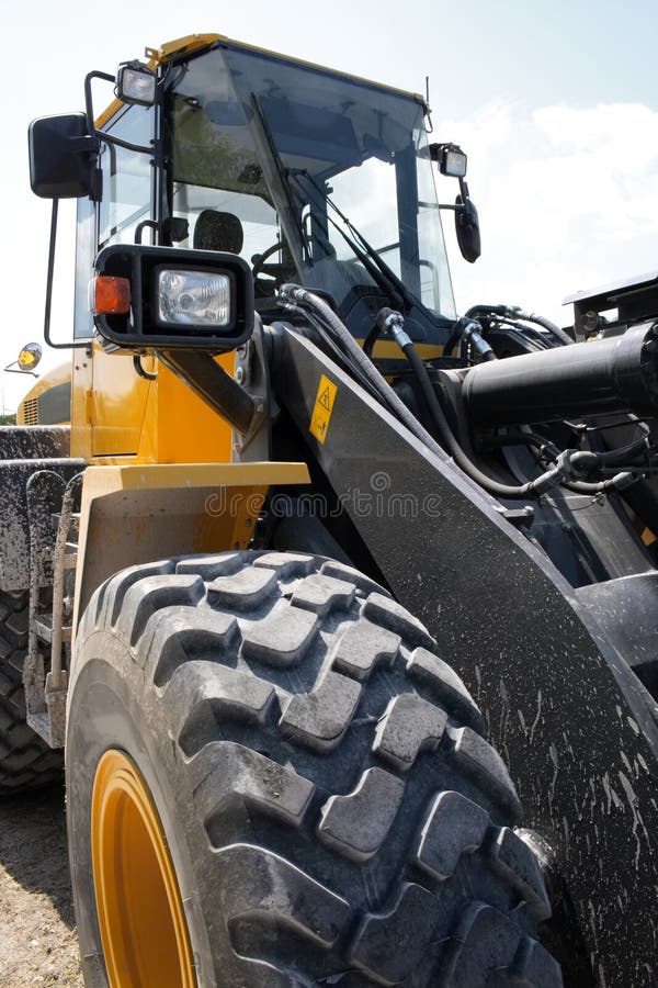 Heavy equipment stock image. Image of view, wheel, tractor 19488869