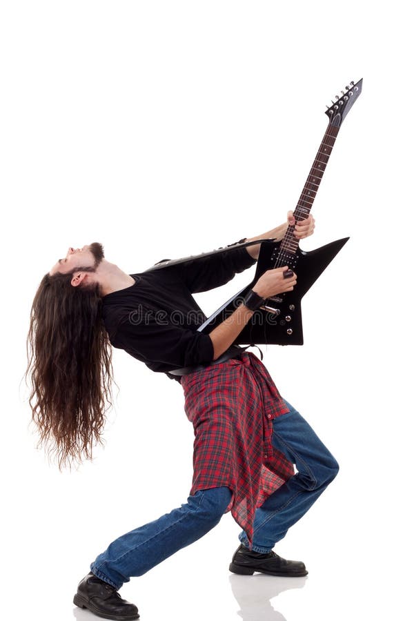 Heavy metal guitarist