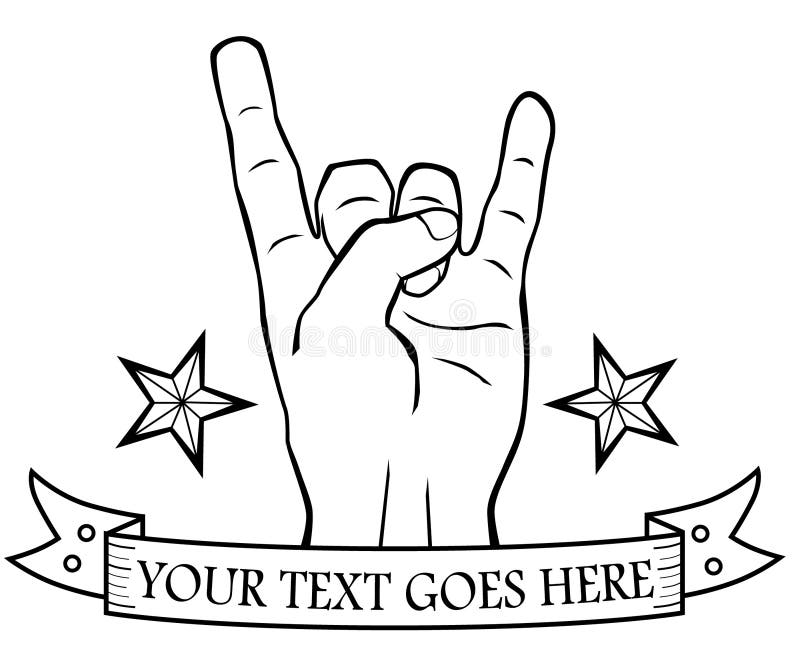 Heavy Metal Horns Stock Illustrations 703 Heavy Metal Horns Stock