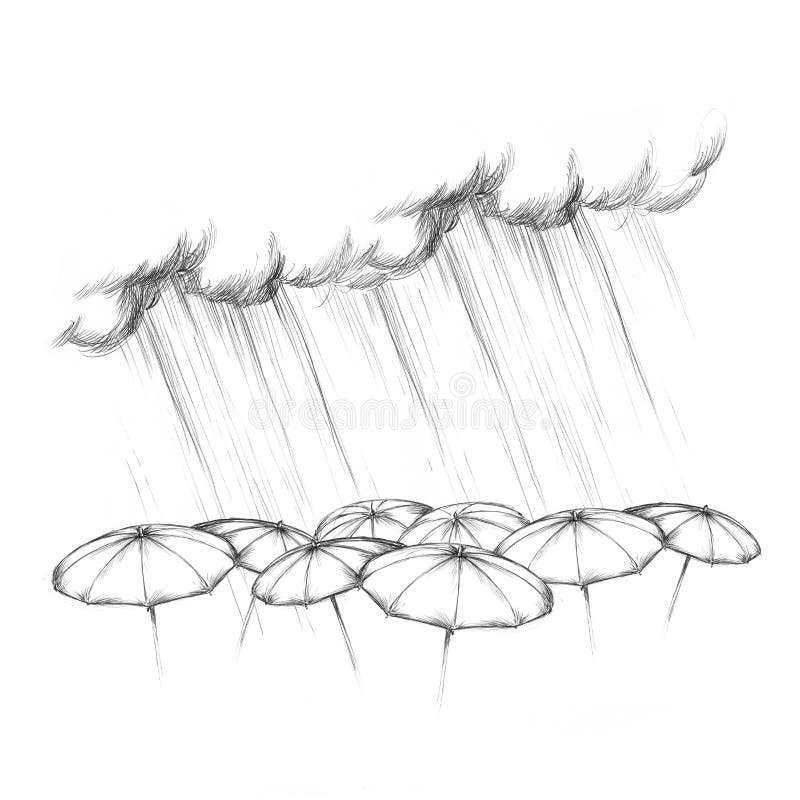 The kid in the heavy rain Coloring Pages - Natural phenomena Coloring Pages  - Coloring Pages For Kids And Adults