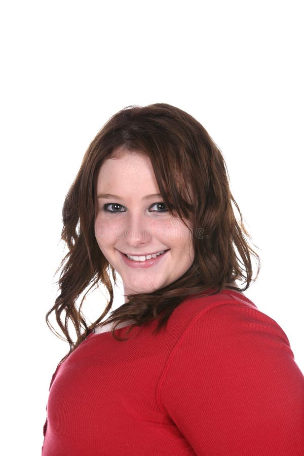 Heavy Set Girl with Dark Eyeliner Smiling Stock Photo Image of fresh