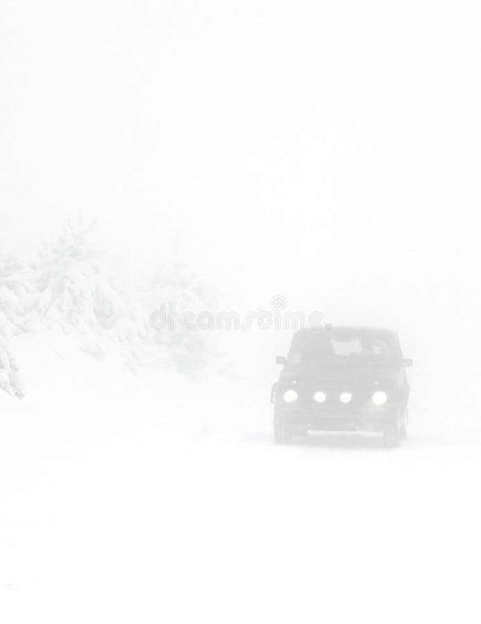 Heavy snow on the road