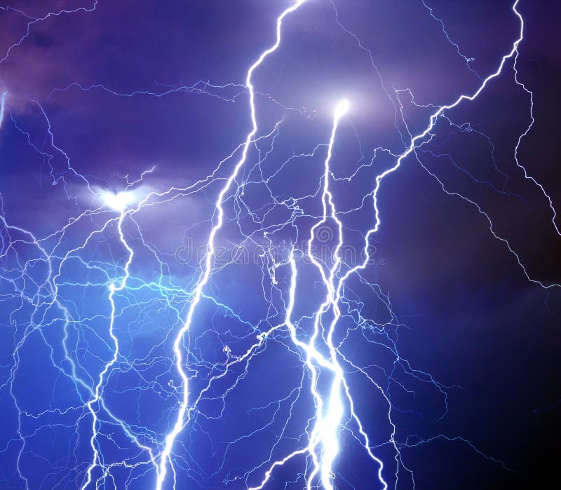 Heavy storm bringing thunder, lighnings and rain royalty free stock images Heavy storm bringing thunder, lighnings and rain royalty free stock images