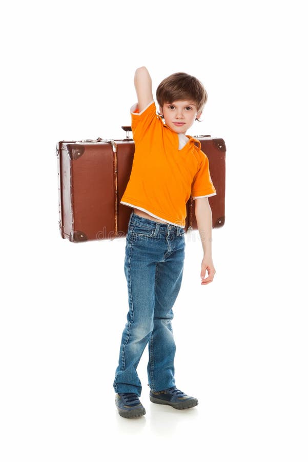 Heavy suitcase stock photo. Image of rest, caucasian 19629512