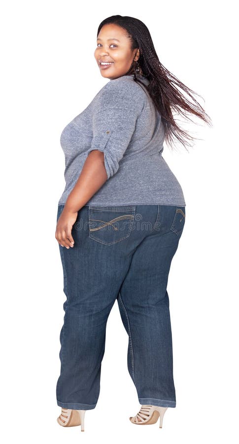 Create Change. Top View of Tired Plump, Plus Size African American