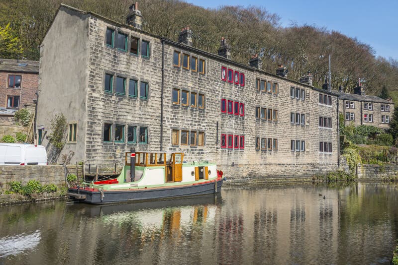 Hebden bro som är västra - yorkshire arkivfoton Hebden bro som är västra - yorkshire arkivfoton