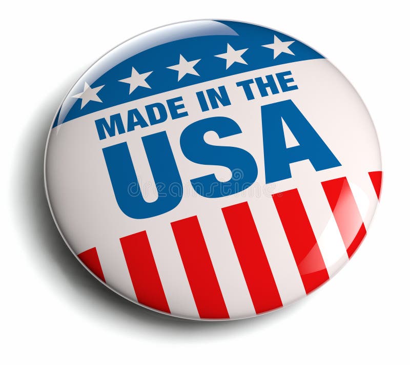 Hecho en insignia del americano de los E.E.U.U. libre illustration Hecho en insignia del americano de los E.E.U.U. libre illustration