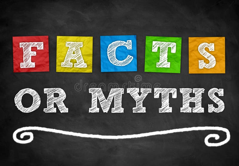 Facts or Myths - background concept. Facts or Myths - background concept