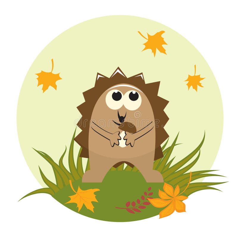 Hedgehog pequeno bonito ilustração stock Hedgehog pequeno bonito ilustração stock