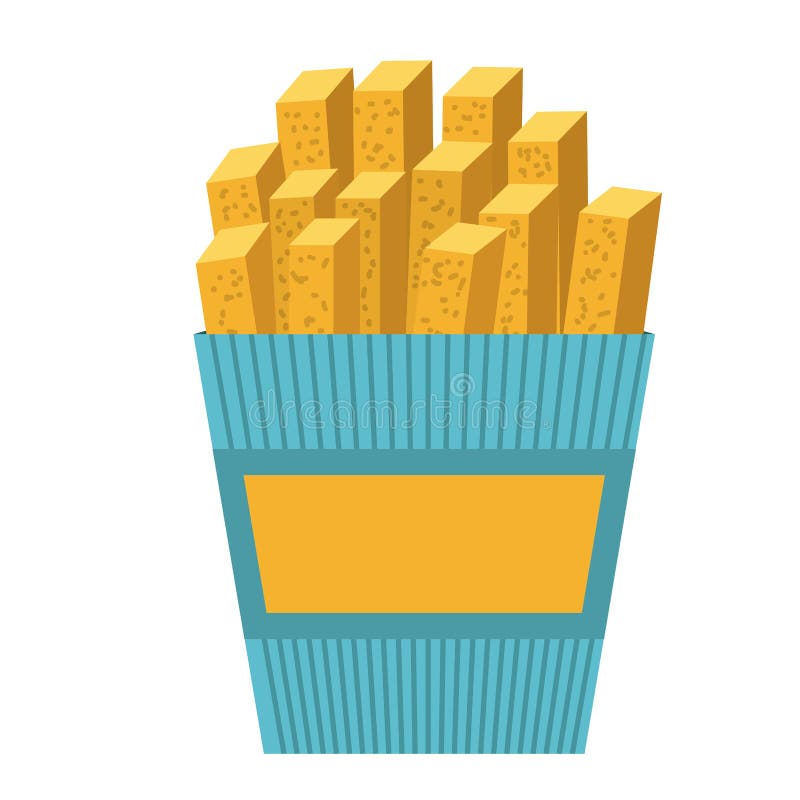 Heerlijk frieten geïsoleerd pictogramontwerp royalty-vrije illustratie Heerlijk frieten geïsoleerd pictogramontwerp royalty-vrije illustratie