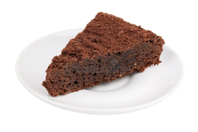 Heerlijke plak van chocoladecake royalty-vrije stock afbeeldingen Heerlijke plak van chocoladecake royalty-vrije stock afbeeldingen