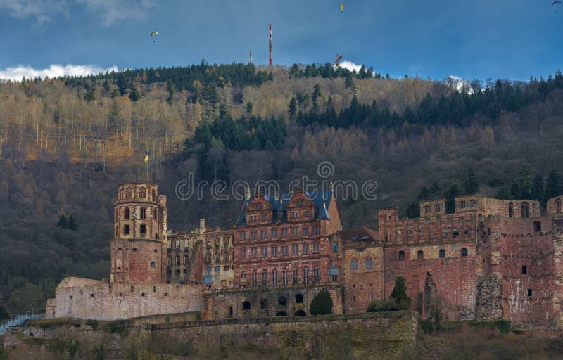 Heidelberg kasztel, Baden-Wurttemberg, Niemcy zdjęcia stock Heidelberg kasztel, Baden-Wurttemberg, Niemcy zdjęcia stock