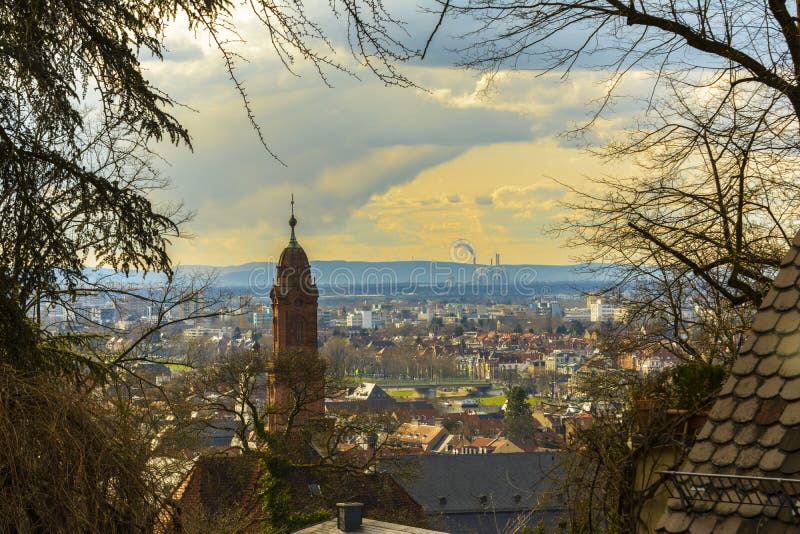 Heidelberg, wspaniały pejzaż miejski zdjęcie stock Heidelberg, wspaniały pejzaż miejski zdjęcie stock