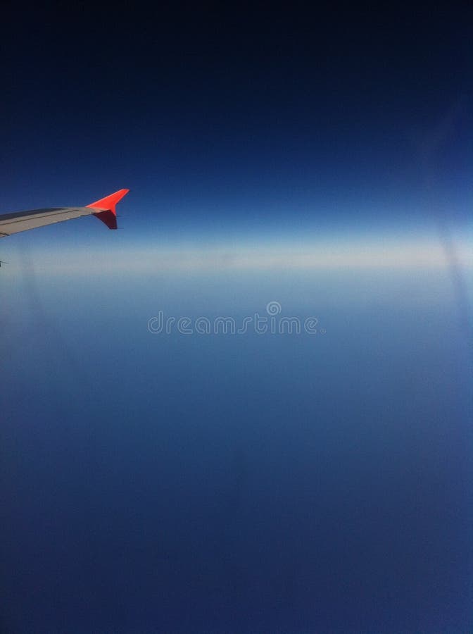 At the height of the airplane window. Airplane height stock images, royalty-free photos and pictures