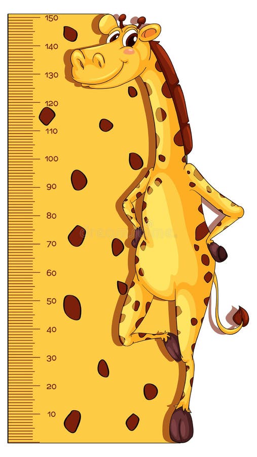 Giraffe Height Measure Growth Chart