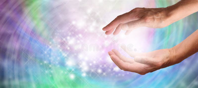 Heilende Hände und funkelnde Energie