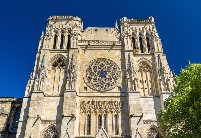 Heilige Andre Cathedral van Bordeaux, Frankrijk stock afbeeldingen Heilige Andre Cathedral van Bordeaux, Frankrijk stock afbeeldingen