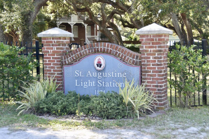 Heilige Augustine Florida Light Station royalty-vrije stock foto Heilige Augustine Florida Light Station royalty-vrije stock foto