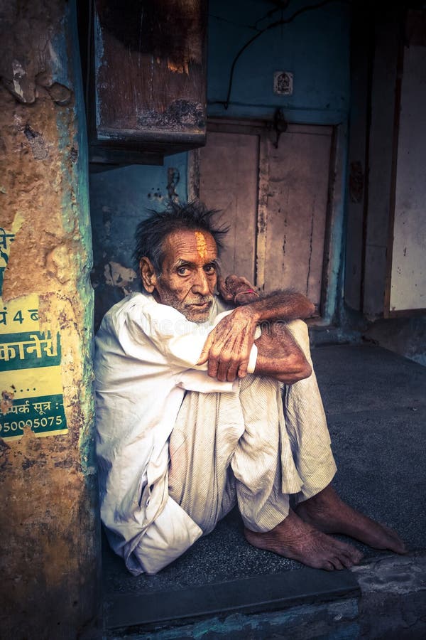 Heilige mensen van India.BIKANER. stock fotografie Heilige mensen van India.BIKANER. stock fotografie