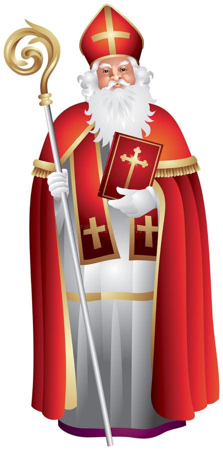 Heilige Nikolaus, Sinterklaas, São Nicolau ilustração royalty free Heilige Nikolaus, Sinterklaas, São Nicolau ilustração royalty free