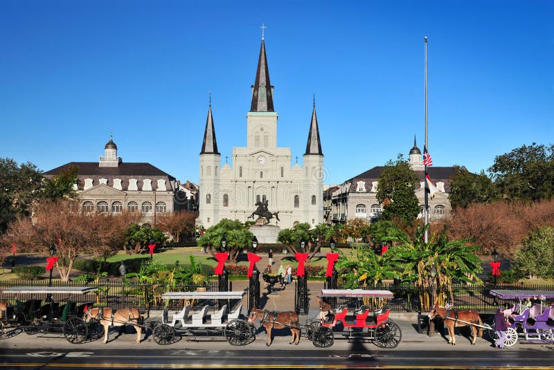 Heiliges Louis Cathedral, New Orleans, Louisiana USA lizenzfreie stockbilder Heiliges Louis Cathedral, New Orleans, Louisiana USA lizenzfreie stockbilder