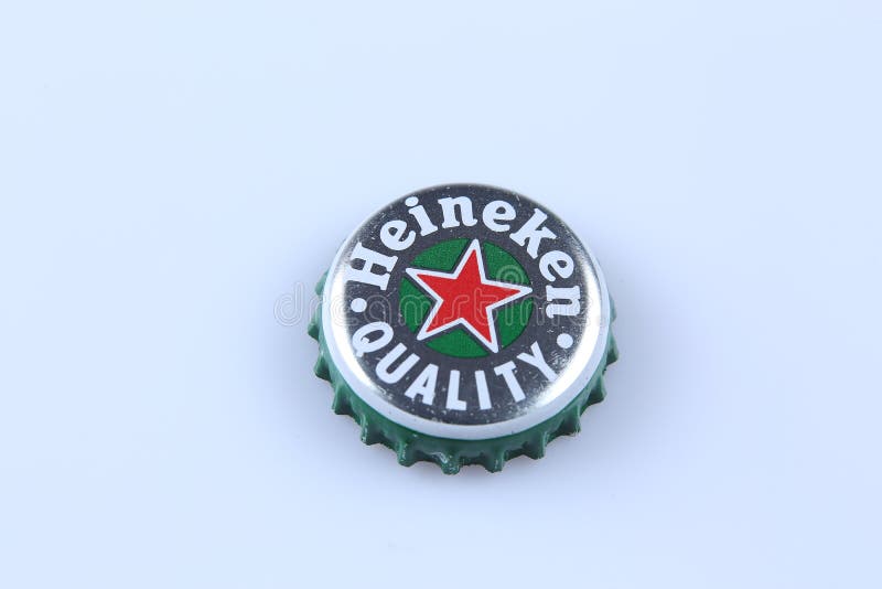 Heineken bottle cap editorial image. Image of somersby 76999475