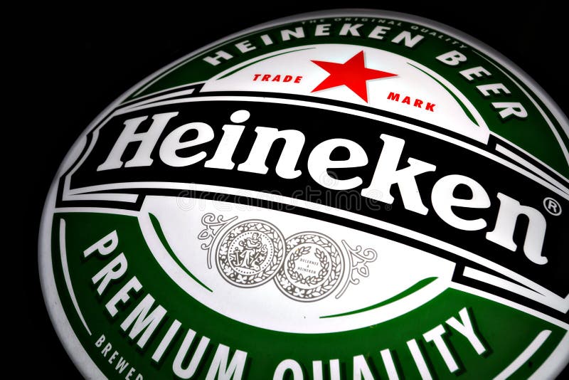 Heineken piwa reklama obraz stock Heineken piwa reklama obraz stock