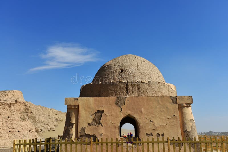 The Heishui city ruins stock images