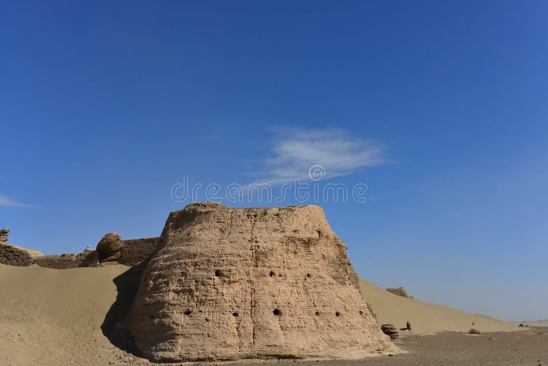 The Heishui city ruins royalty free stock photos