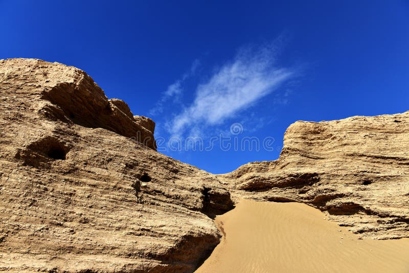 The Heishui city ruins royalty free stock photo