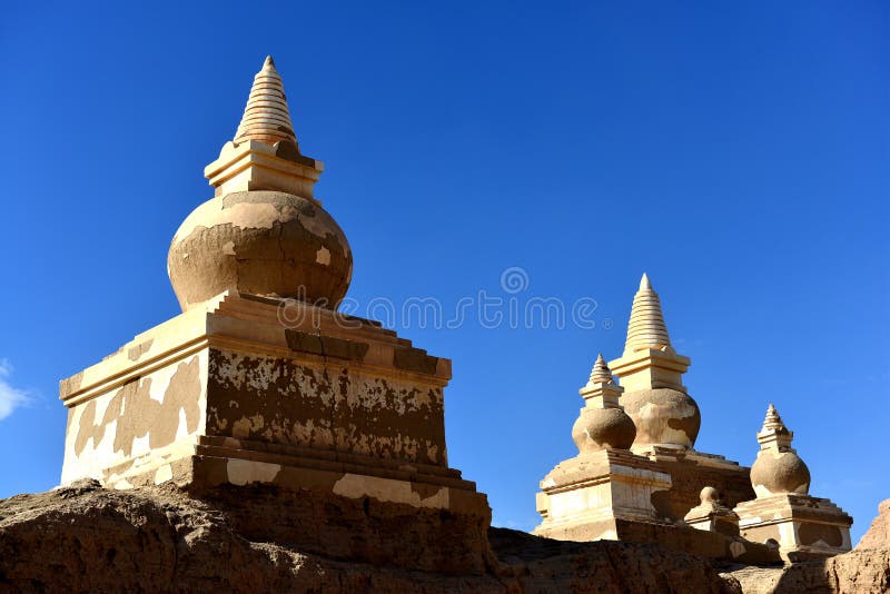 The Heishui city ruins stock photo