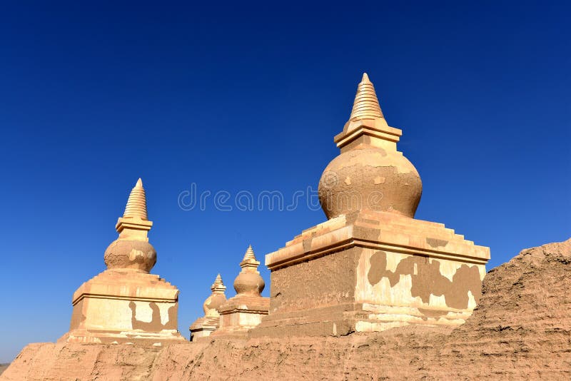 The Heishui city ruins stock photo
