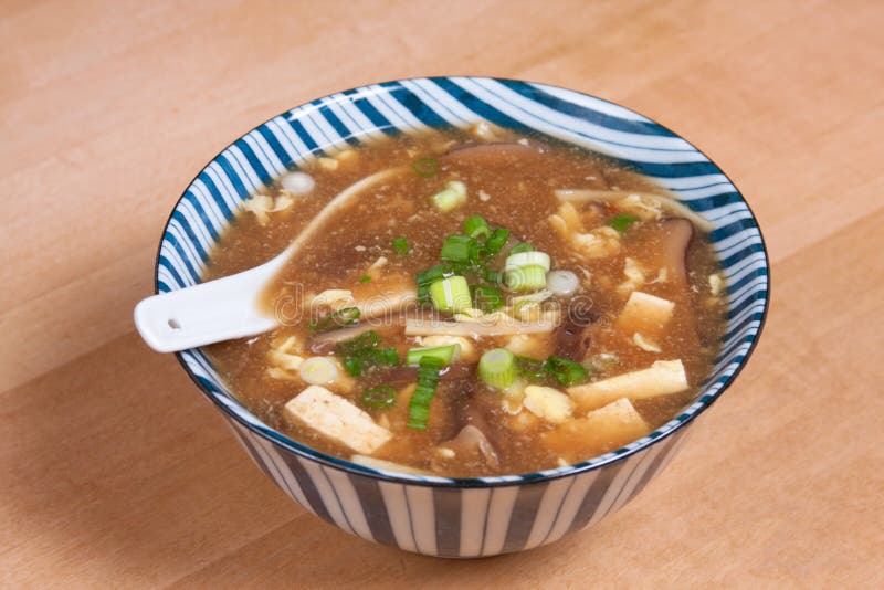 Heiße und saure Suppe lizenzfreies stockbild