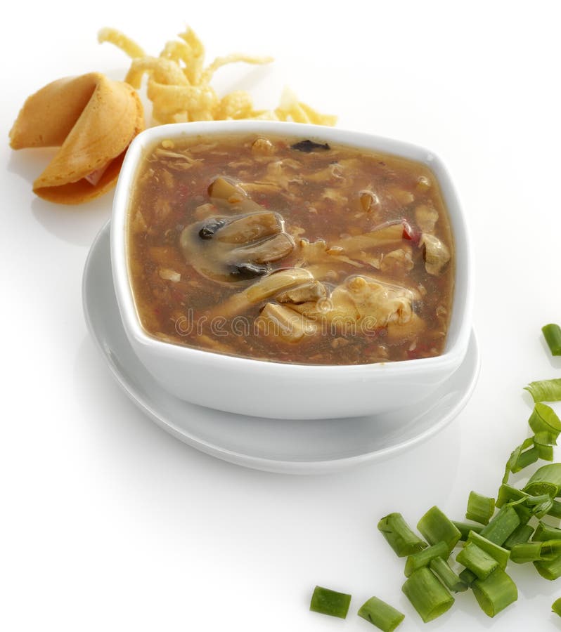 Heiße und saure Suppe lizenzfreies stockfoto