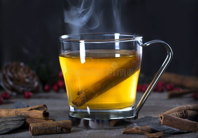 Heißer Toddy Cocktail Drink mit Zimt lizenzfreie stockbilder Heißer Toddy Cocktail Drink mit Zimt lizenzfreie stockbilder