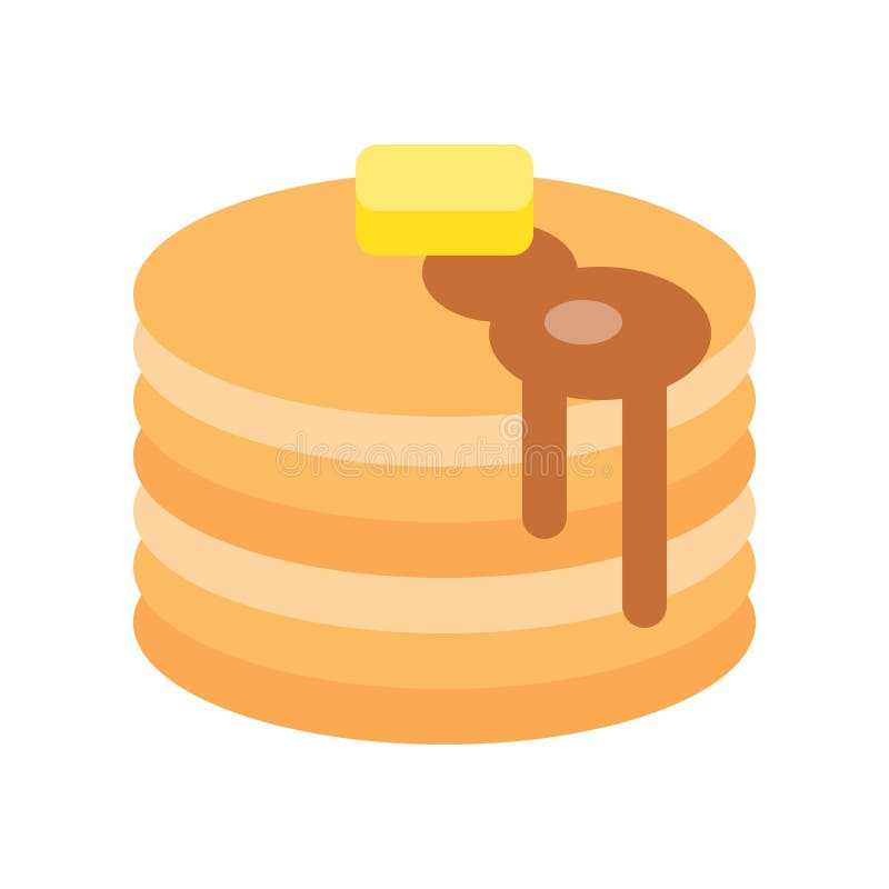 Heißer Wannenkuchen mit Butter und Honig, Bonbons und Gebäcksatz, flach